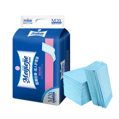 Anti-Leak 3D Leak-Prävention Kanal Broderierte Einweg-Unterpad für Erwachsene