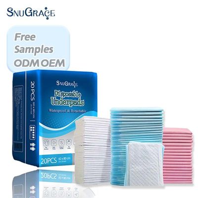 6Ply Layer SNUGRACE Einweginkontinenz Wasserdicht Unterpolster Bettpolster für medizinische