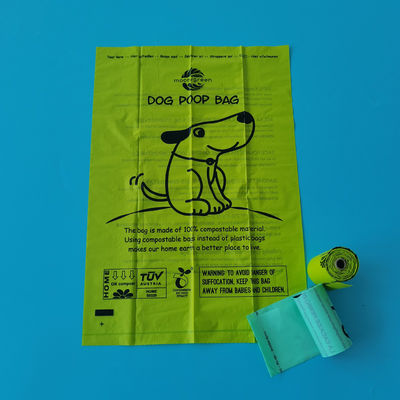 Custom Printed Corn Starch Dog Poop Bag Eco Friendly Dog Poo Bags Duftend Kompostierbar