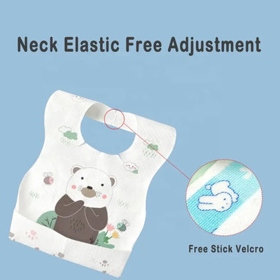 Besonders gedruckte Babybibs aus nicht gewebten Stoffen mit wasserdichtem Design und elastischem Band BB-01