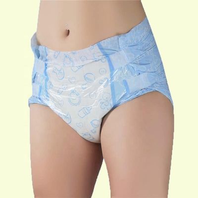 Hochabsorptionsfähigkeit 800 ml-1500 ml ABDL Erwachsene Windel kundenspezifisch Schönes Design mit Flusspulpe