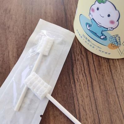 Einweg-Baby-Baby-Oral-Guss-Reinigungsbürste, Baumwoll-Swab-Mund-Zunge-Reiniger