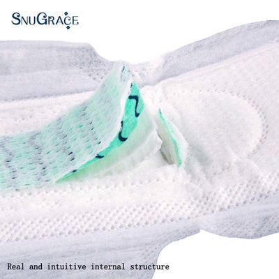 SNUGRACE Winged Design Ultra-Dünne Baumwolle Sanitäre Servietten für Dame Akzeptabel OEM ODM