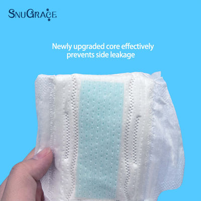 Custom Bio Baumwolle Mädchen Sanitär Serviette Odm Oem mit Winged Design von SnuGrace