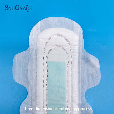 Custom Bio Baumwolle Mädchen Sanitär Serviette Odm Oem mit Winged Design von SnuGrace