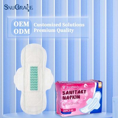 SnuGrace Soft Cotton Deodorizing Negativ Ion Bambus Holzkohle Sanitäre Serviette für Frauen