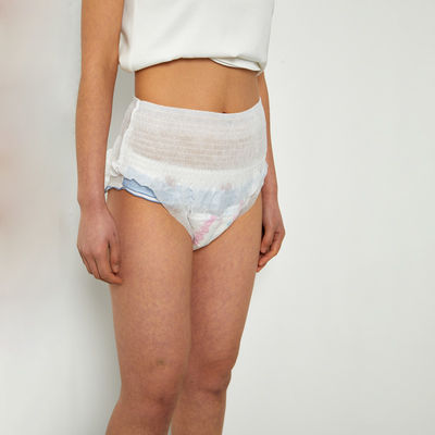 Atemberaubende Frauen Vaginalverspannung Einweg-Baumwoll-Sanitärkissen-Hosen für die Periode
