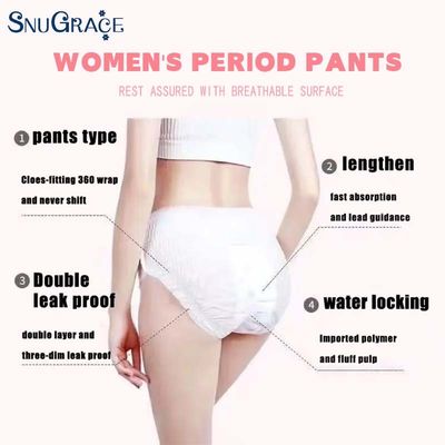 SNUGRACE Einweg-Frauen Menstruation Sexy Hosen mit nicht gewebtem Stoff und SAP