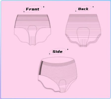 Hochabsorptions-Damen-Periodenhosen Luxus-Stil Einweg-Baumwoll-Sanitärhosen