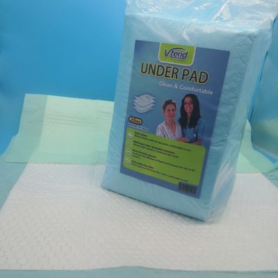 Soft Nonwoven Top Sheet Einweg-Absorptions-Unterpad für die Behandlung von Inkontinenz bei älteren Menschen
