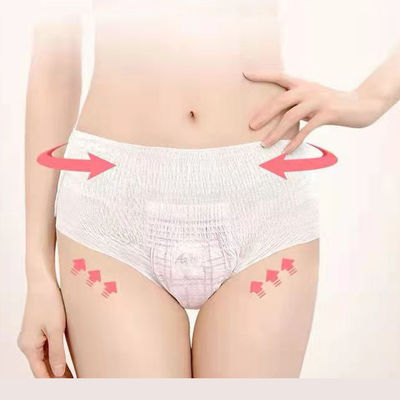 Flusspulpe Grade b Erwachsene Unterwäsche Windel in weißer Farbe für heiße Produkte Frauen Windelhosen